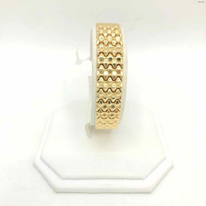 14k Gold Textured 7" 14k-Bracelet