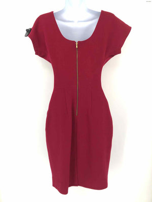 RACHEL ROY Burgundy Goldtone Short Sleeves Size 0  (XS) Dress