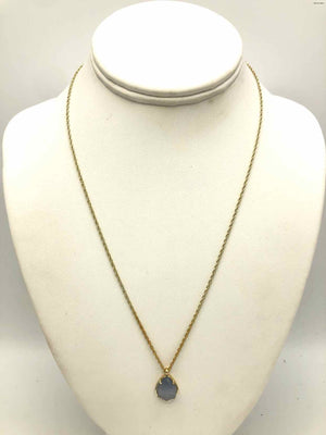 KENDRA SCOTT Gray Goldtone Pre Loved AS IS Faceted Necklace