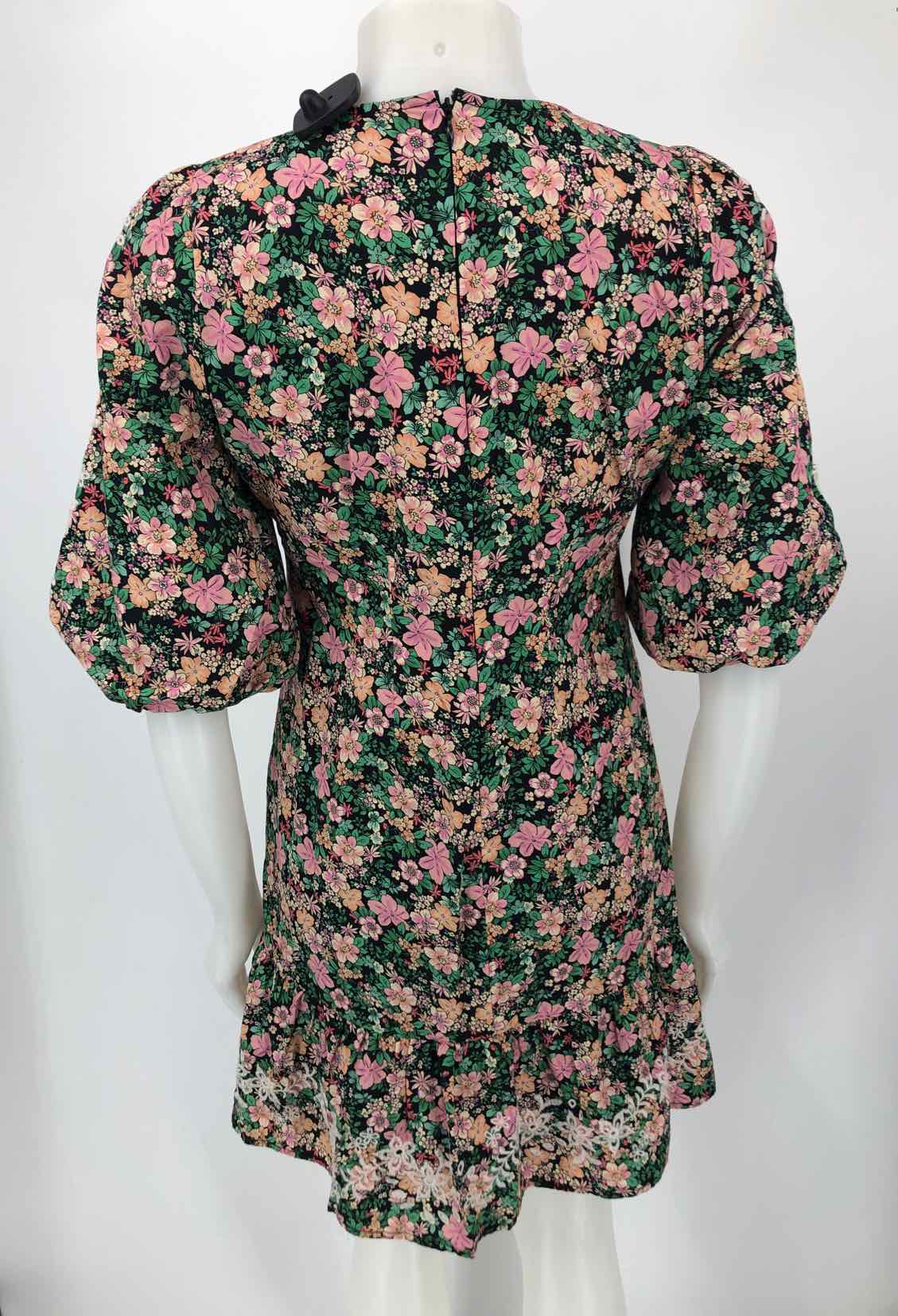 JOHNNY WAS Green Pink Multi Floral Short Sleeves Size X-SMALL Dress –  ReturnStyle