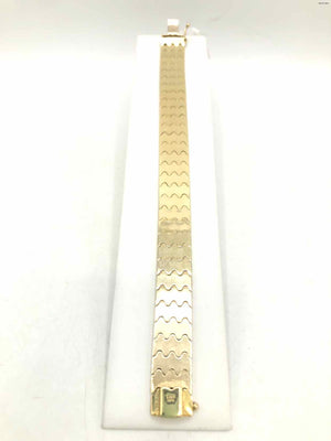 14k Gold Textured 7" 14k-Bracelet