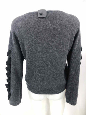 CLUB MONACO Gray Black Woven Pattern Pullover Size X-SMALL Sweater