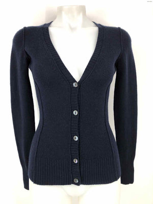 AUTUMN CASHMERE Navy Cashmere Cardigan Size X-SMALL Sweater