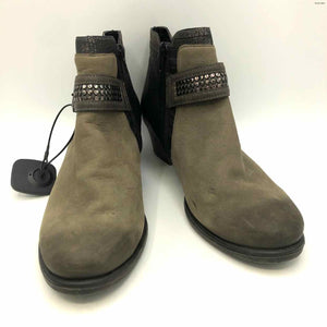 REMONTE Gray Pewter Leather Bootie Shoe Size 40 US: 9-1/2 Boots
