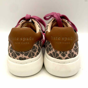 KATE SPADE Pink & White Tan Sneaker Shoe Size 6 Shoes