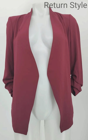 BABATON - ARITZIA Plum Ruched Sleeves Women Size 0  (XS) Jacket