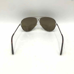 TOM FORD Brown Silver Pre Loved Aviator Sunglasses w/case