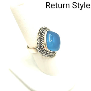 Sterling & Chalcedony SZ 8 Ring SS
