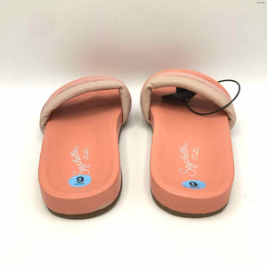 SEYCHELLES Peach Pink Leather Slides Shoe Size 6 Shoes