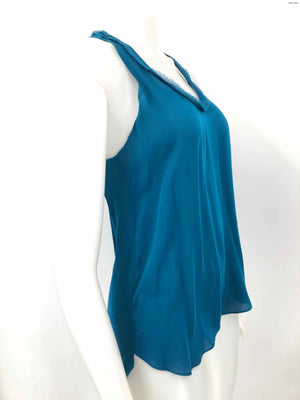 REBECCA TAYLOR Teal Silicone Tank Size 0  (XS) Top