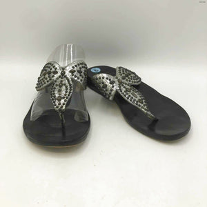 CALLEEN CORDERO Black Silver Leather Made in Los Angeles Studded Shoes