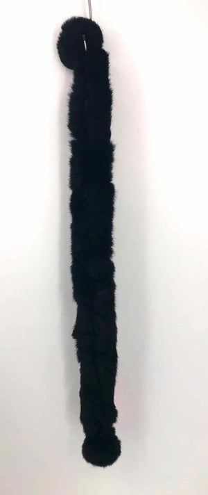 Black Fur Scarf