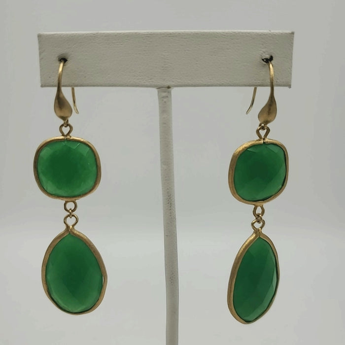 RIVKA FRIEDMAN Green Earrings