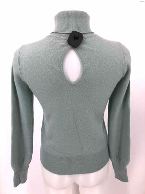 CLUB MONACO Mint Green Cashmere Turtleneck Longsleeve Size X-SMALL Sweater