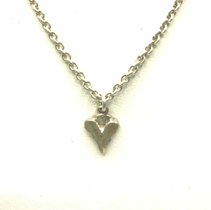 Sterling Silver Heart 16" ss Necklace