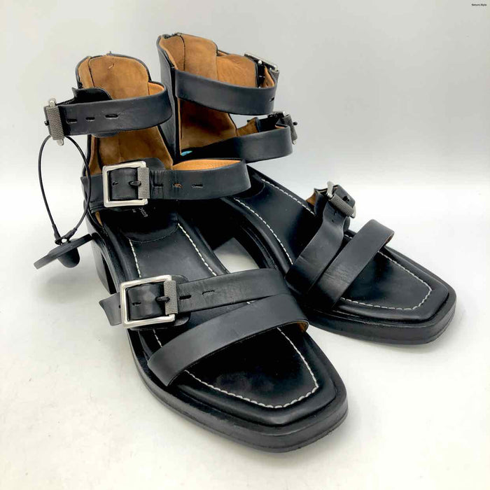 RAG & BONE Black Leather 2.25" Chunky Heel Shoe Size 38 US: 7-1/2 38 Shoes