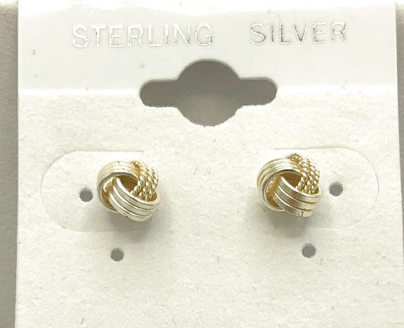 Knot Sterling Silver ss Earrings