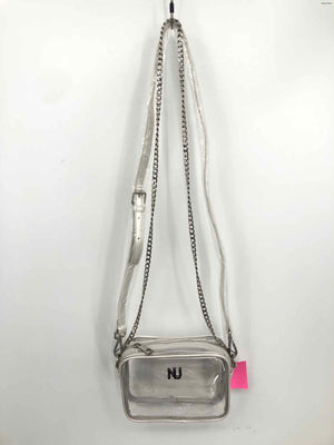 NU Silver Clear Metallic New with Tag! Stadium Bag Crossbody Purse - ReturnStyle