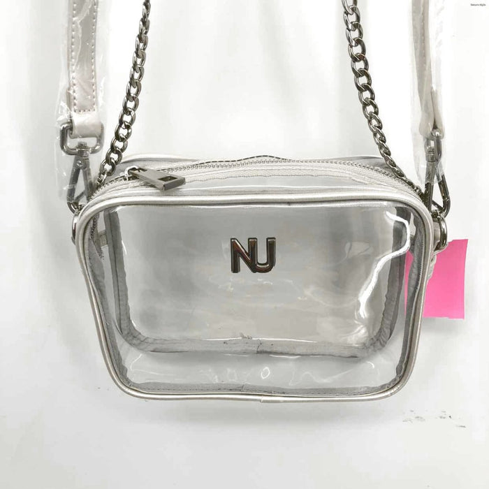NU Silver Clear Metallic New with Tag! Stadium Bag Crossbody Purse