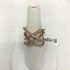 Rose Gold Sterling & CZ ss Ring sz8 - ReturnStyle