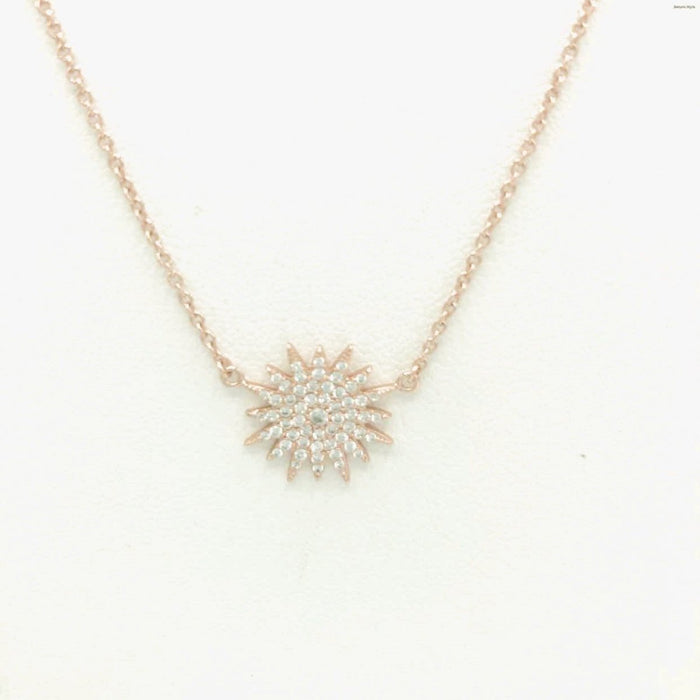 Rose Gold Sterling Silver ss Necklace