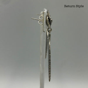 Silver ss Earrings - ReturnStyle