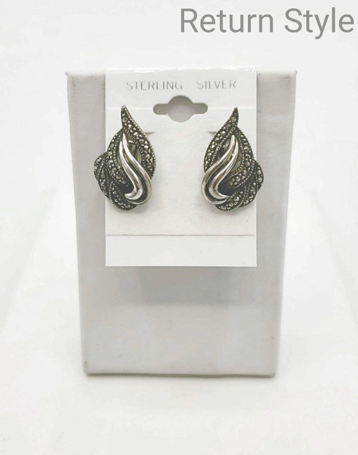 Sterling Earwires Markasite ss ClipOns
