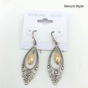 Sterling Silver Balinese Filagree New Ear SS - ReturnStyle