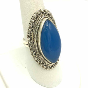 Sterling Silver Chalcedony SZ 8 Ring SS - ReturnStyle