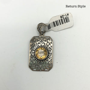 Sterling Silver Citrine New Pend SS Citrine - ReturnStyle