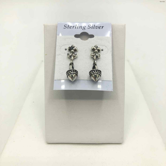 Sterling Silver Fleur di lis ss Earrings