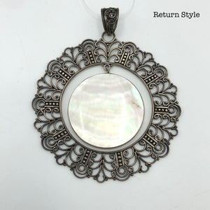 Sterling Silver Mother of Pearl New Pend SS - ReturnStyle