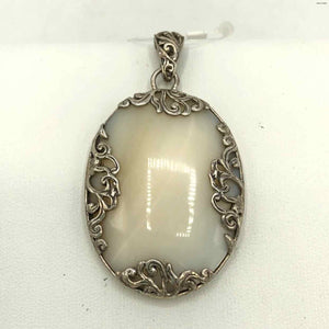 Sterling Silver Mother of Pearl ss Pendant - ReturnStyle