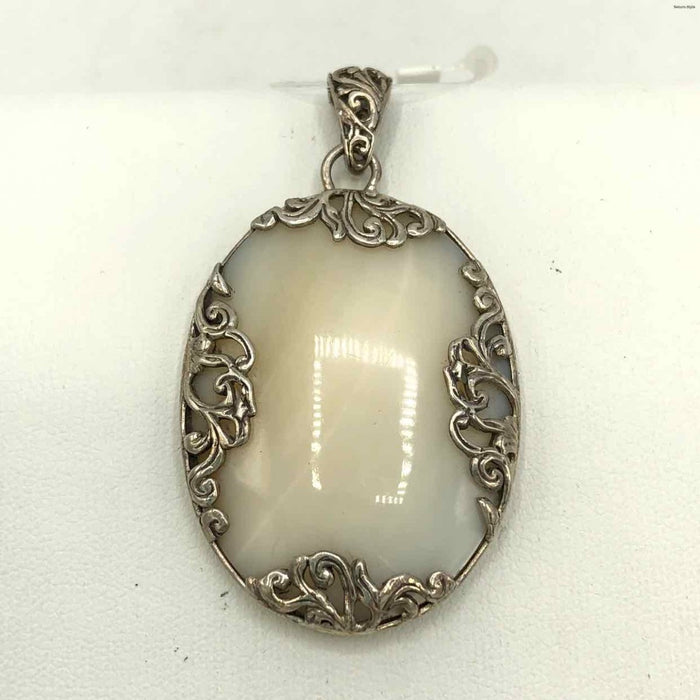 Sterling Silver Mother of Pearl ss Pendant