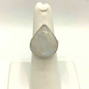 Sterling Silver Rainbow Moonstone SZ 6 Ring SS - ReturnStyle