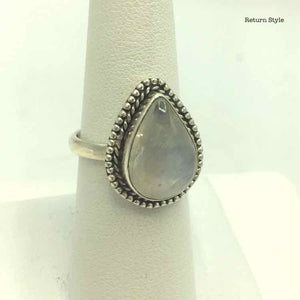 Sterling Silver Rainbow Moonstone SZ 7 Ring SS - ReturnStyle