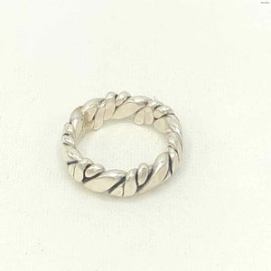 Sterling Silver Twist SZ 7 Ring SS - ReturnStyle
