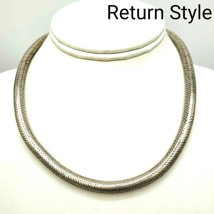 Sterling Silver Woven ss Necklace