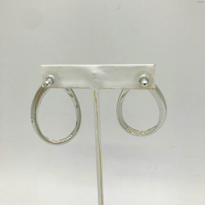 SWAROVSKI Silver Crystal Oval Earrings - ReturnStyle