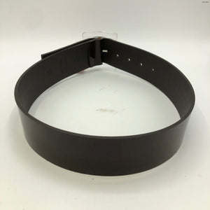 TIBI Brown Clear Lucite X-SMALL Leather Belt - ReturnStyle